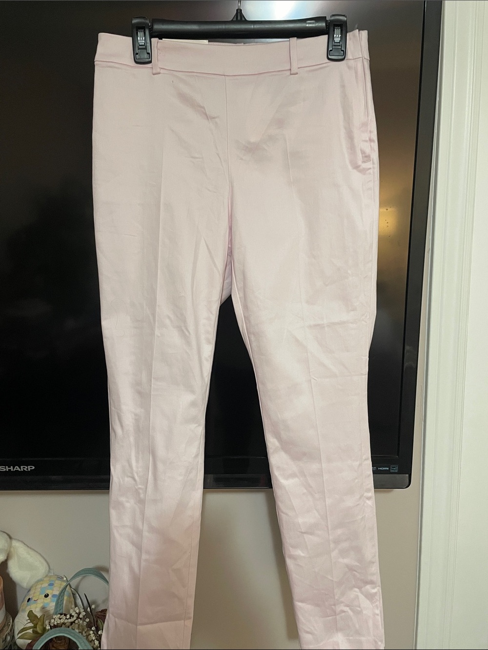 H&M Pale Pink Stretch Dress Trousers